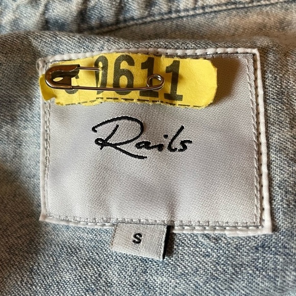 Rails Adele light acid wash shirt dress - Picture 7 of 7